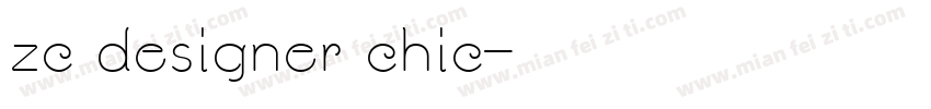 zc designer chic字体转换